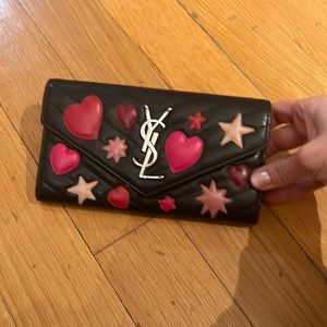 Saint Laurent heart and star wallet.